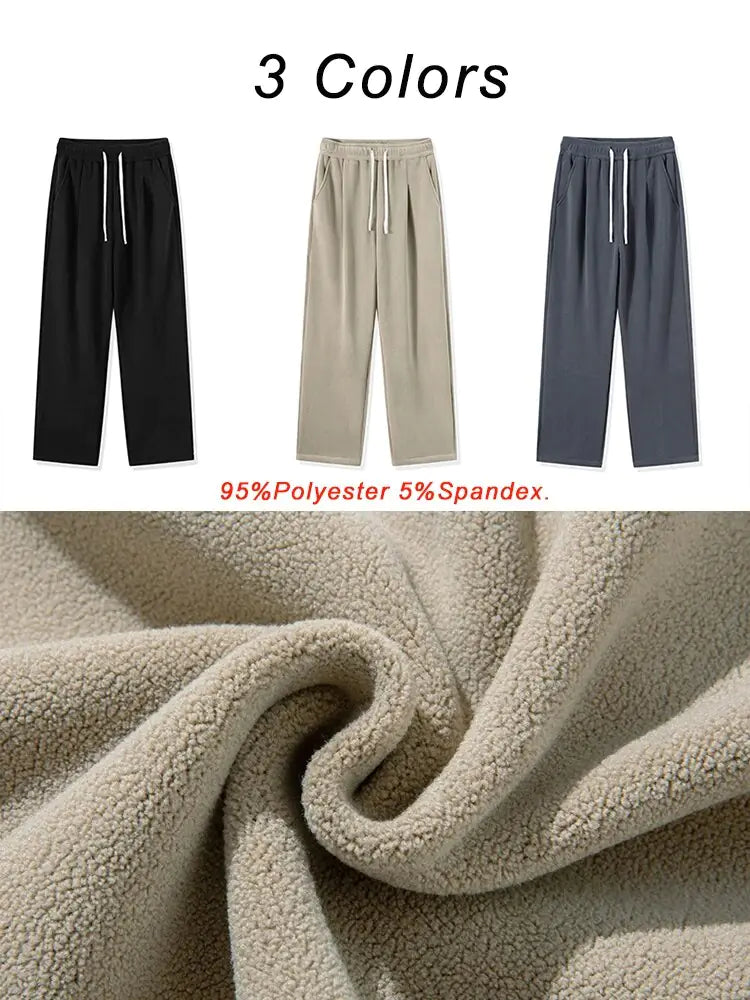 Winter Thick Fleece Warm Sweatpants